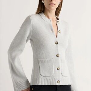 Modern Citizen Light Gray Cardigan Sweater